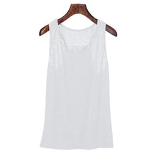 Style Fitness Tank Top T Shirt T-shirt Cotton Sleeveless Tank Top Woman Black Grey White #03 GS