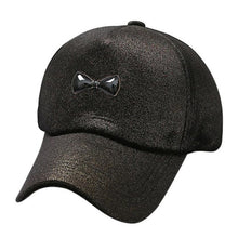 Trendy Bowknot Women Baseball Cap Solid Cotton Hip-Hop Hat Female Adjustable 4 Colors Snapback Hats   Garros&02 GS