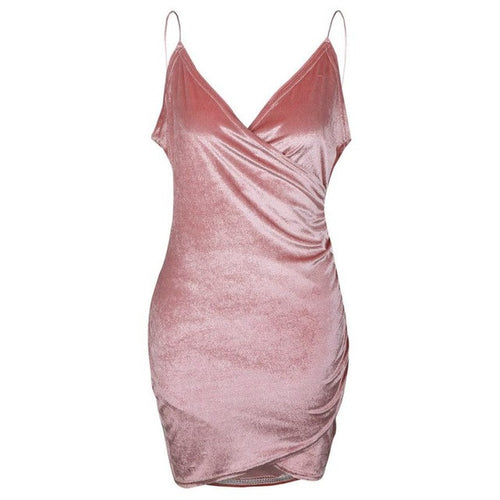 Trendy Fashion Womens Dress Light Fluff Sleeveless Strapless V-Neck Bodycon Bandage Velvet Dresses vestidos &23 GS