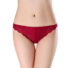 Underpants Women Sexy Lace V-string Briefs Panties Thongs G-string Lingerie Underwear Women Solid 5Colors #15 GS