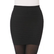 Women Sexy Bodycon Pleated Bodycon Package Hip Slim Elastic Pencil High Waist Office Lady Mini Skirts #1122 GS