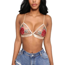 Women Ladies Sexy Lace Embroidery Crop Top Bralette triangle Camis Women Cropped  Tops Female #23 GS