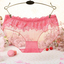 Women Sexy Lace Transparent Briefs Solid Panties Women Lingerie Floral Underwear Female tangas women sexy #82 GS