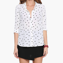 Women Shirts New Arrival European Street Blouse Hearts Printed Shirt Summer Spring Square Collar Dovetail Blusas Tops 60581 GS