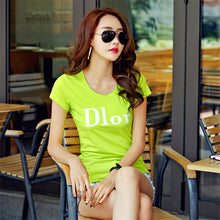 Women Summer Print T Shirt Fashion Print Woman Letter Print Tops O-Neck Short Sleeve t-shirt 71445 GS