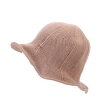 fashion sun hat female  sun hats for women large brimmed Knit sun hat folding beach Caps sombreros mujer verano #63 GS