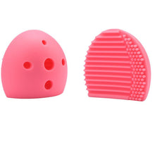 style Silicone Egg Cleaning Glove Makeup Washing Brush Drying Racks Scrubber Tool Cleaner pinceles maquillaje Anne GS