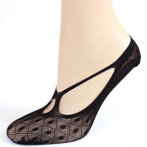 Fashion Socks Slippers Ultrathin Fishnet Mesh Elastic invisible Socks Women Shallow Mouth Stealth No Show Socks Ladies #03 GS