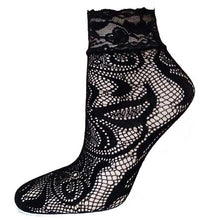 21Colors Fashion Transparent Fishnet Socks Women Lace Nylon Hollow Out Ankle Length Short Socks Ladies Calcetines De Mujer #03 GS