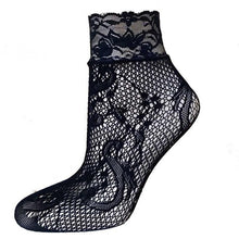 21Colors Fashion Transparent Fishnet Socks Women Lace Nylon Hollow Out Ankle Length Short Socks Ladies Calcetines De Mujer #03 GS