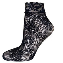 21Colors Fashion Transparent Fishnet Socks Women Lace Nylon Hollow Out Ankle Length Short Socks Ladies Calcetines De Mujer #03 GS