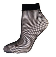 21Colors Fashion Transparent Fishnet Socks Women Lace Nylon Hollow Out Ankle Length Short Socks Ladies Calcetines De Mujer #03 GS