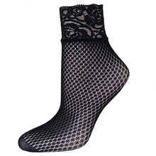 21Colors Fashion Transparent Fishnet Socks Women Lace Nylon Hollow Out Ankle Length Short Socks Ladies Calcetines De Mujer #03 GS