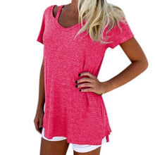 3 Colors New Fashion Women  V-Neck Short Sleeve T-Shirt Casual Tee Tops Female Camisetas Mujer Verano  #23 GS