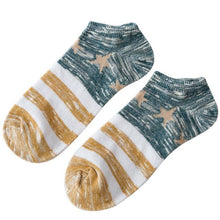 3 Colors Striped Cotton Blend Men Socks Invisible Men's Low Cut Ankle Socks   Breathable Socks Thin Short Sock #1128 GS