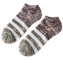 3 Colors Striped Cotton Blend Men Socks Invisible Men's Low Cut Ankle Socks   Breathable Socks Thin Short Sock #1128 GS