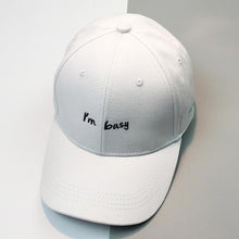 3 Colors Women Men Couple Embroidery Letter I'M Busy Baseball Cap Cotton Snapback Hip Hop Flat Hat Women Men   #01 GS