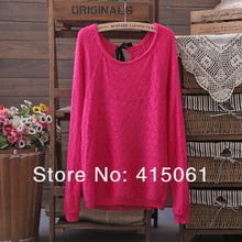 4 Colors COTTON LONG SLEEVE Sweater Slim ladies WOMEN SWEATER F21 O NECK LADY PULLOVER GS
