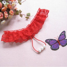 5 Colors New Fashion Sexy Ladies G String Underwear Women Pearls Thongs And Strings Intimates Underpants bragas mujer  #23 GS