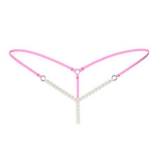 7 Colors New Sexy Women Pearl Beading G-String And Thongs Solid Low Waist Underwear Women bragas mujer #419 GS