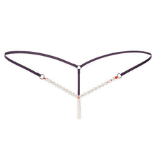 7 Colors New Sexy Women Pearl Beading G-String And Thongs Solid Low Waist Underwear Women bragas mujer #419 GS