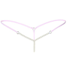 7 Colors New Sexy Women Pearl Beading G-String And Thongs Solid Low Waist Underwear Women bragas mujer #419 GS