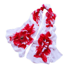 7 Colors Women Soft Thin Chiffon Silk Scarf Flower printed Scarves Wrap Shawl YLYL GS