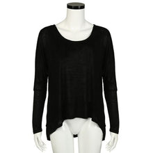 New Fashion Women Tops Long Sleeve Round Neck Irregular Solid Smock Tee Shirt Poleras De Mujer Camisetas GS
