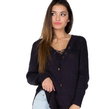 And  Fahsion  Women Pullover V Neck Long Sleeve Knitted Size Split Long Tops Sweater Loose Casual WOmen Sweater GS