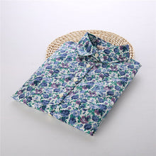 Autumn Female Floral Print Blouses Long Sleeve Fashion Cotton Blusas Femininas Japanese Style Tops 70017 GS