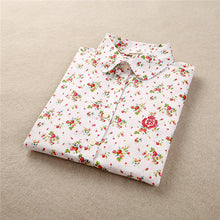 Autumn Female Floral Print Blouses Long Sleeve Fashion Cotton Blusas Femininas Japanese Style Tops 70017 GS