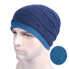 New Fahsion  Cool Knitted Wool Mens Hat Beanies Men Warm skullies Casual Hip Hop Cap 2 Use  Hats For Men GS