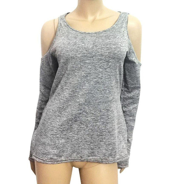 T Shirt Women Long Sleeve  Loose Drop Shoulder Tops For Women Side Zipper Tee Shirt Femme Camisas Femininas GS
