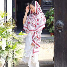 Women Scarf Fashion  Women Vintage Ladies Print shawl female bufanda mujer Cotton Linen Wrap Shawl Scarves GS