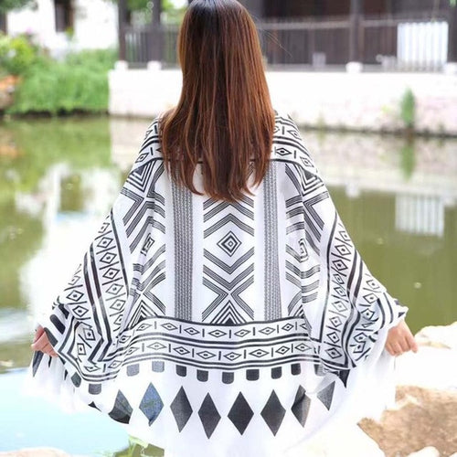 Women Scarf Fashion  Women Vintage Ladies Print shawl female bufanda mujer Cotton Linen Wrap Shawl Scarves GS