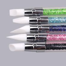 1Pcs Pencil Strass Head Nail Art Brush Nail Silicone Brushes With Acrylic Strap Acrylic + Silica Gel Material Anne GS