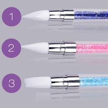 1Pcs Pencil Strass Head Nail Art Brush Nail Silicone Brushes With Acrylic Strap Acrylic + Silica Gel Material Anne GS