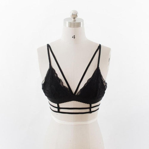 Black White Crop Top  New Women Bustier Crop Top Skinny Bralette Bralet Bra Tops Vest Tank Tops Cropped YLYL GS