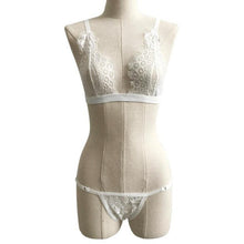 Black/Whtie Sexy Women Lingerie Corset Lace Bandage Crop Top + 1PC G-String Set  Crop Top  Camisole Femme #23 GS