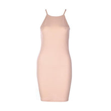 Bodycon Slim Dresses Women  Sexy  Sleeveless Sling Halter Backless Robe Sexy Dress Short Mini Dress vestidos mujer #63 GS