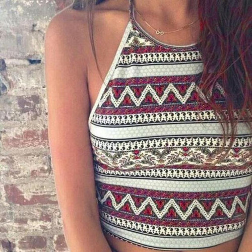 Boho  Style  Hot Sexy Women Tank Tops Bustier Vest Backless Bandage Crop Top Bralette Shirt Cami Women Cropped #1210 GS