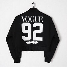 Brand New Streetwear Zip-up Sweatshirts Long Sleeve Plus Size Stand Letter Vogue 92 Coat With Zipper 70097 GS