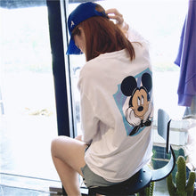 Cartoon Mouse Print T shirts Harajuku style  New Fashion Loose Women Tops O-neck Short Sleeve Women t-shirt Plus Size 72604 GS