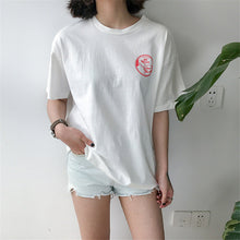 Character Letter Print t-shirt Plus Size  New Fashion Harajuku Women T shirts Casual Short Sleeve O-neck Tops 72679 GS