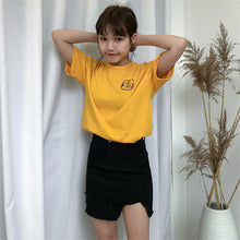 Character Letter Print t-shirt Plus Size  New Fashion Harajuku Women T shirts Casual Short Sleeve O-neck Tops 72679 GS