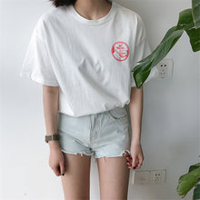 Character Letter Print t-shirt Plus Size  New Fashion Harajuku Women T shirts Casual Short Sleeve O-neck Tops 72679 GS