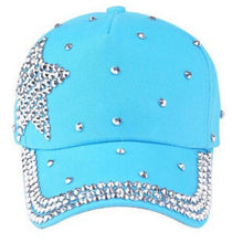Children Cap For Girls  Fashion women's hats Baseball Cap Rhinestone Star Shaped Boy Girls Snapback Hat 5 Colors hat GS