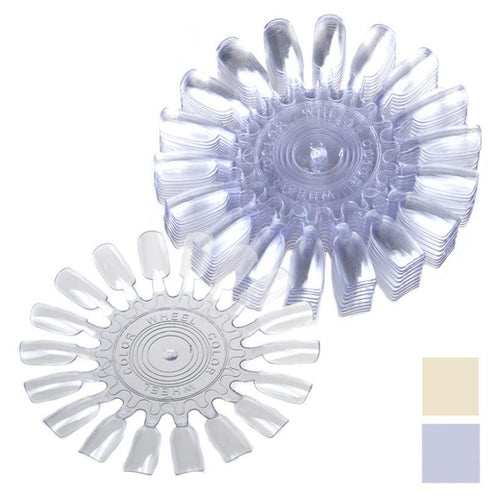 Christmas beige clear 10Pcs Nail template Sunflower-shaped Swatches Color Card Display Board Template for 18 Color Anne GS
