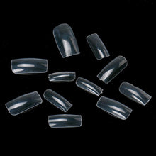 100Pcs Acrylic False Fake Nail Art Fingernail Full French Style Easy to apply hold with nail glue Anne GS