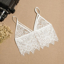 Crop Top  Fashion Women Sheer Lace cropped V-Neck Tank Top Black Sexy T Shirt tshirt camisetas de tirantes de encaje GS
